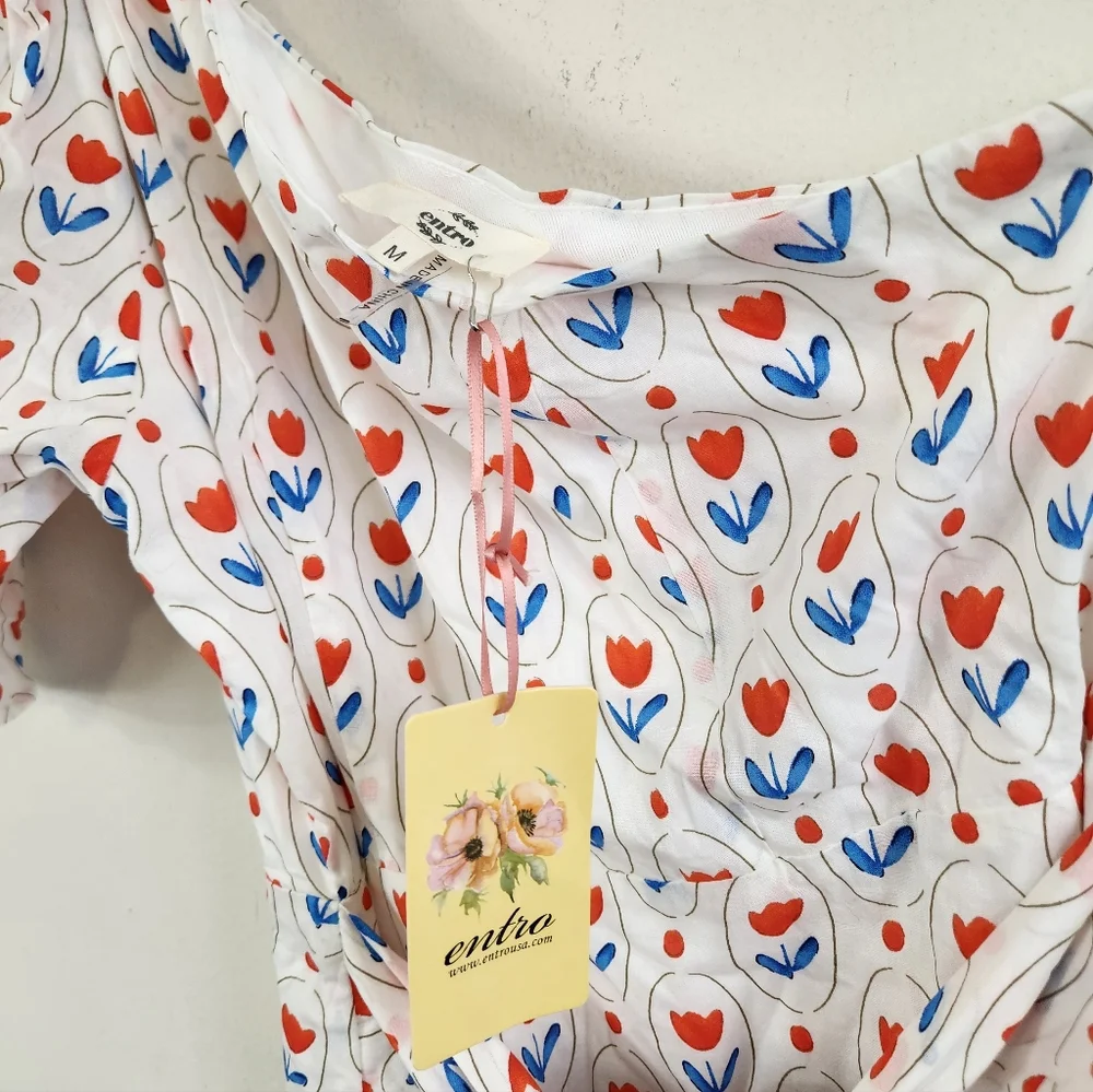 Entro One Shoulder Tulip Midi Dress - Picture 6 of 7